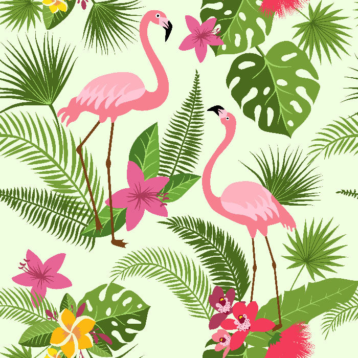 Tablier à imprimé flamant rose