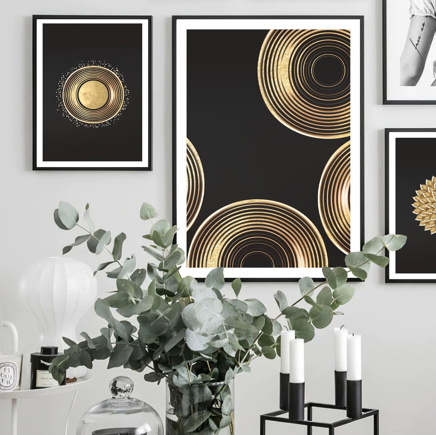 Gold Rings Art Print - Jasmine and Jade Interiors