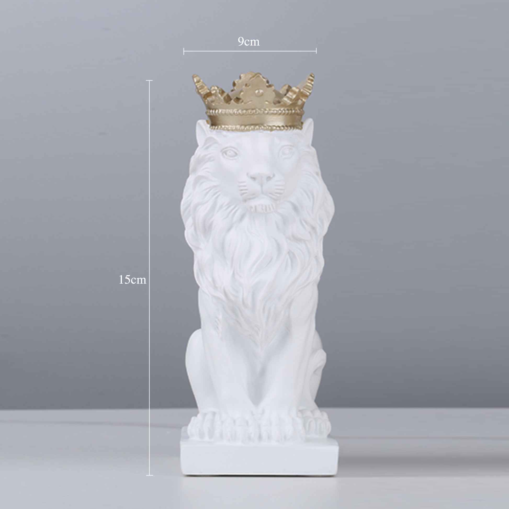Gold Royal Lion Sculptures - Jasmine and Jade Interiors