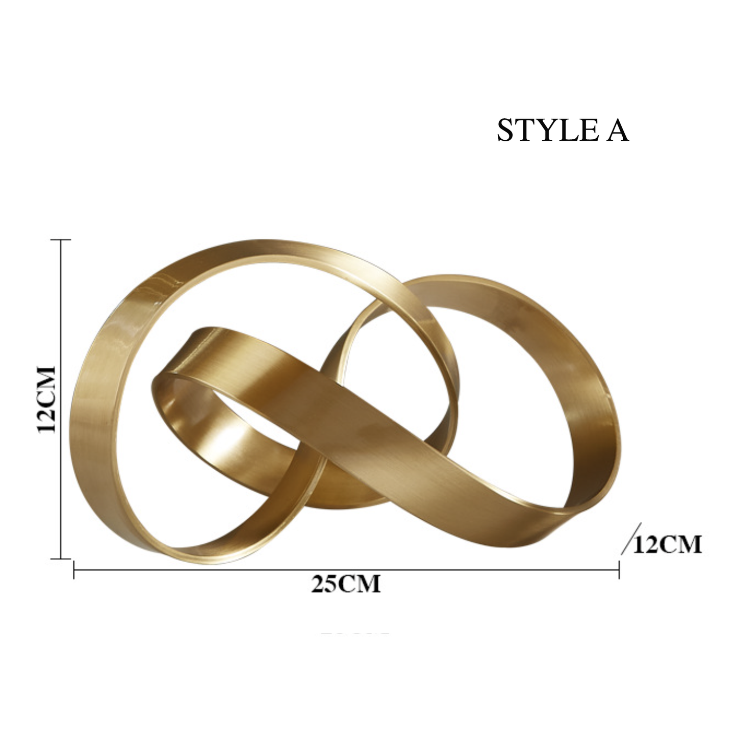 Gold Knot Ornaments - 2 Styles - Jasmine and Jade Interiors