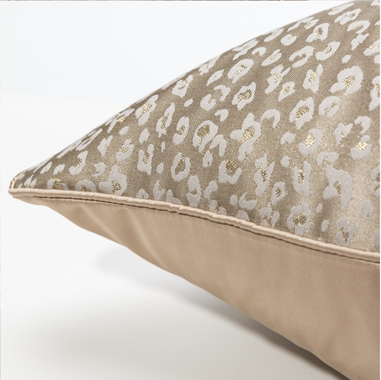 Luxury Gold Leopard Cushion - 45 x 45cm or 50 x 50cm - Jasmine and Jade Interiors