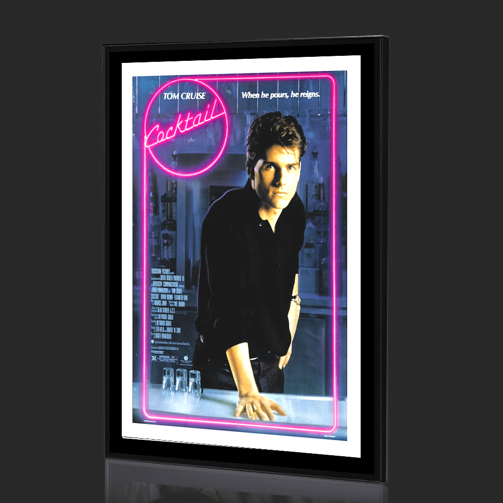 Koktél - Tom Cruise LED-film keretes mű