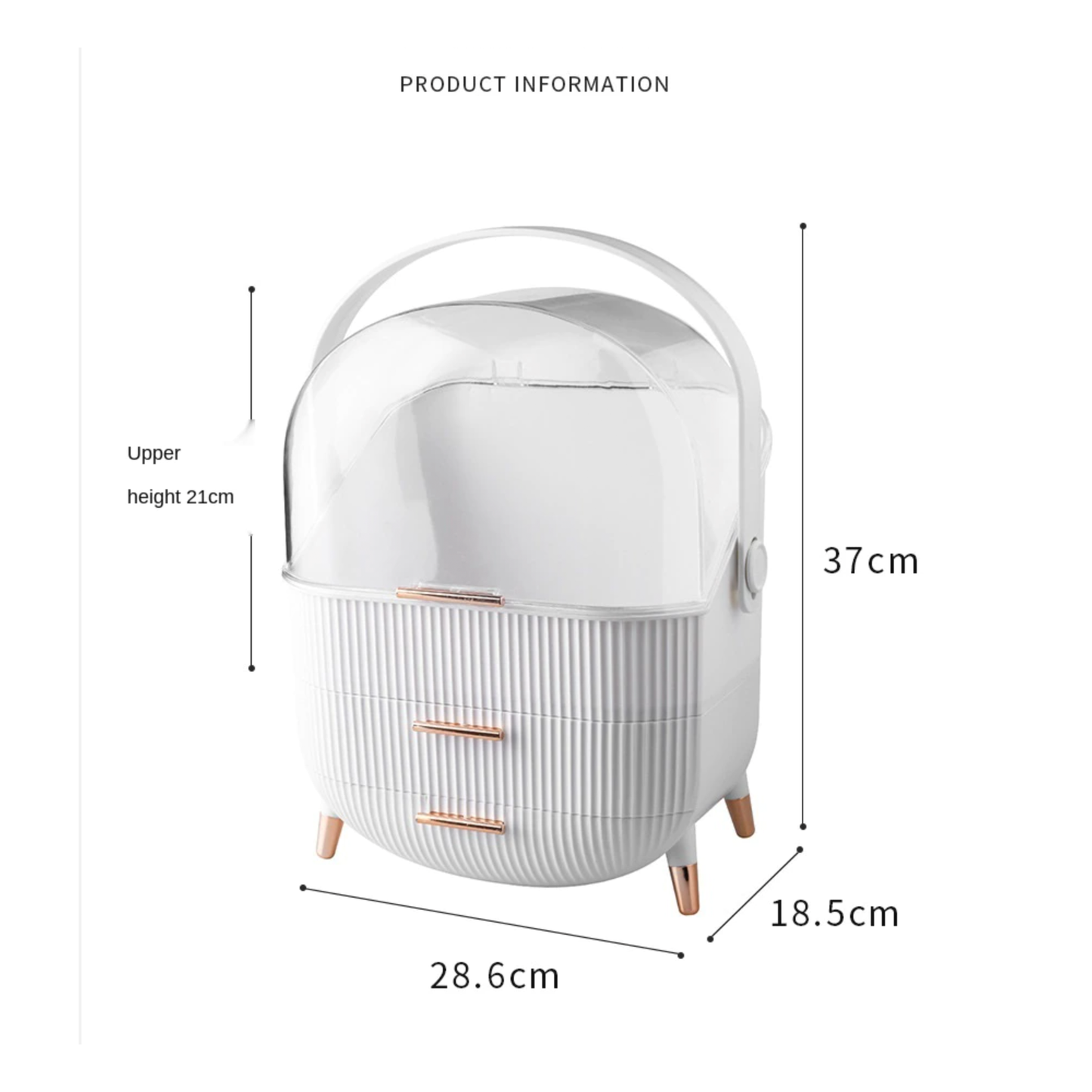 Nordic Portable Makeup/ Perfume Beauty Organiser - 2 Colours - Jasmine and Jade Interiors