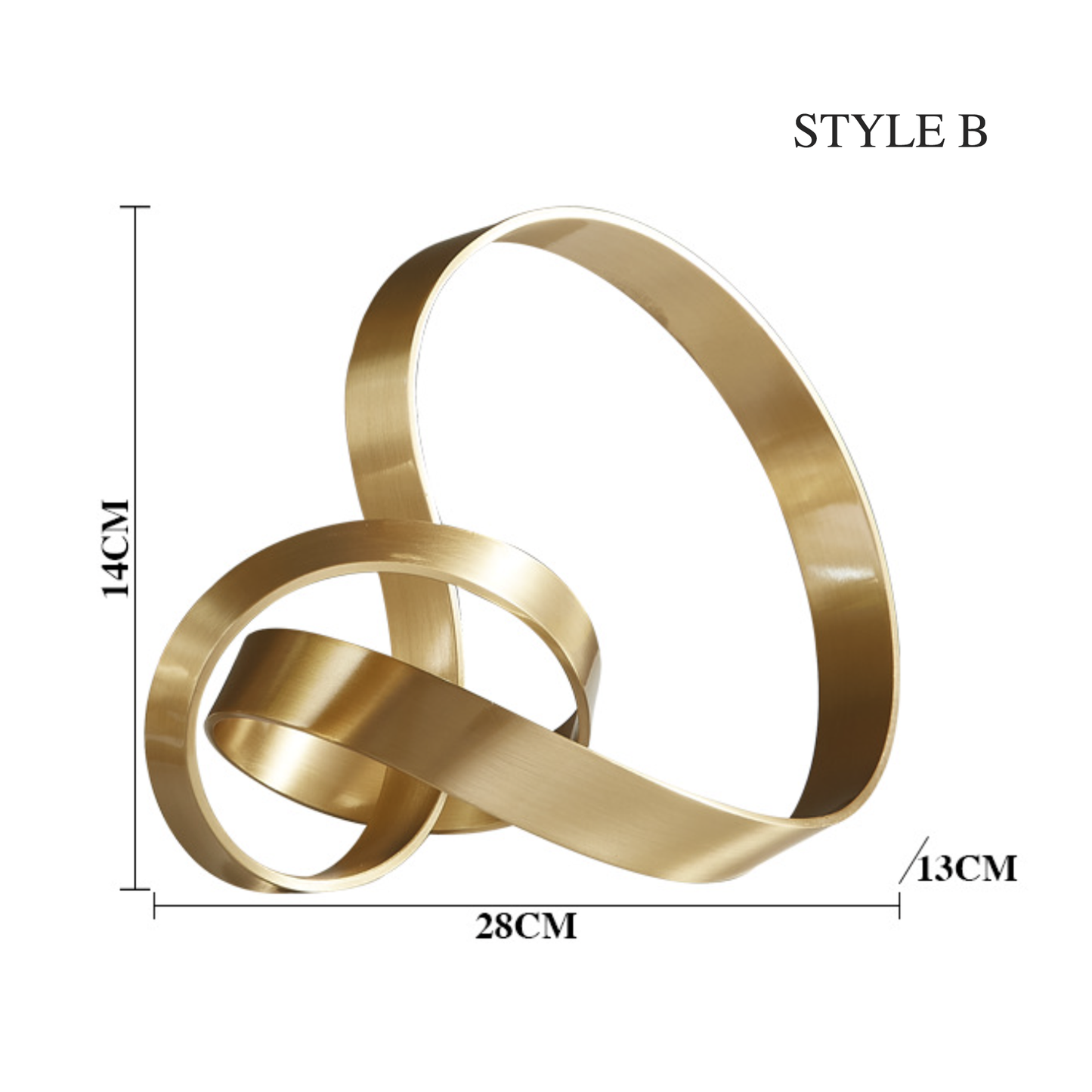 Gold Knot Ornaments - 2 Styles - Jasmine and Jade Interiors