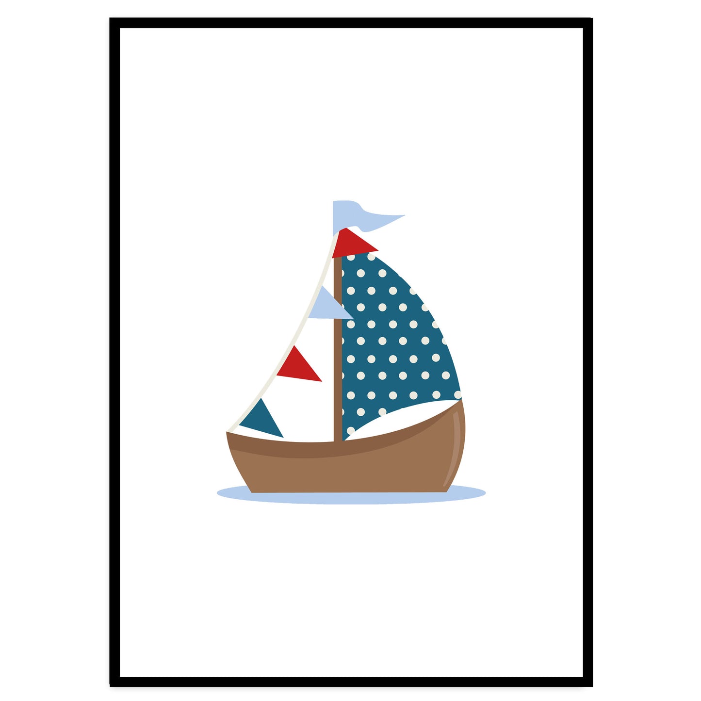 Sail Boat Art Print - Jasmine and Jade Interiors