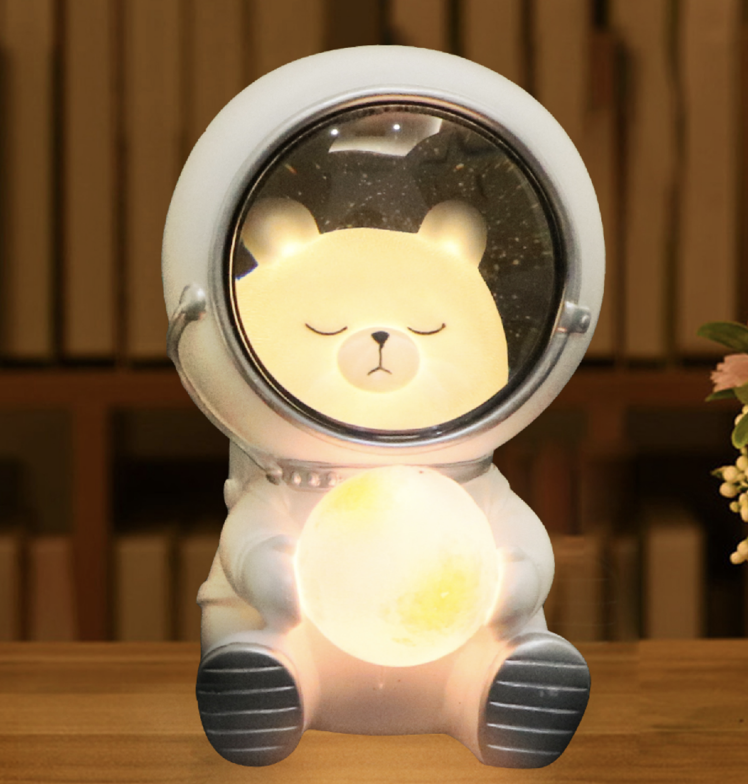 Cute Animal Astronaut Nightlight - Kitten, Puppy or Bear - Jasmine and Jade Interiors