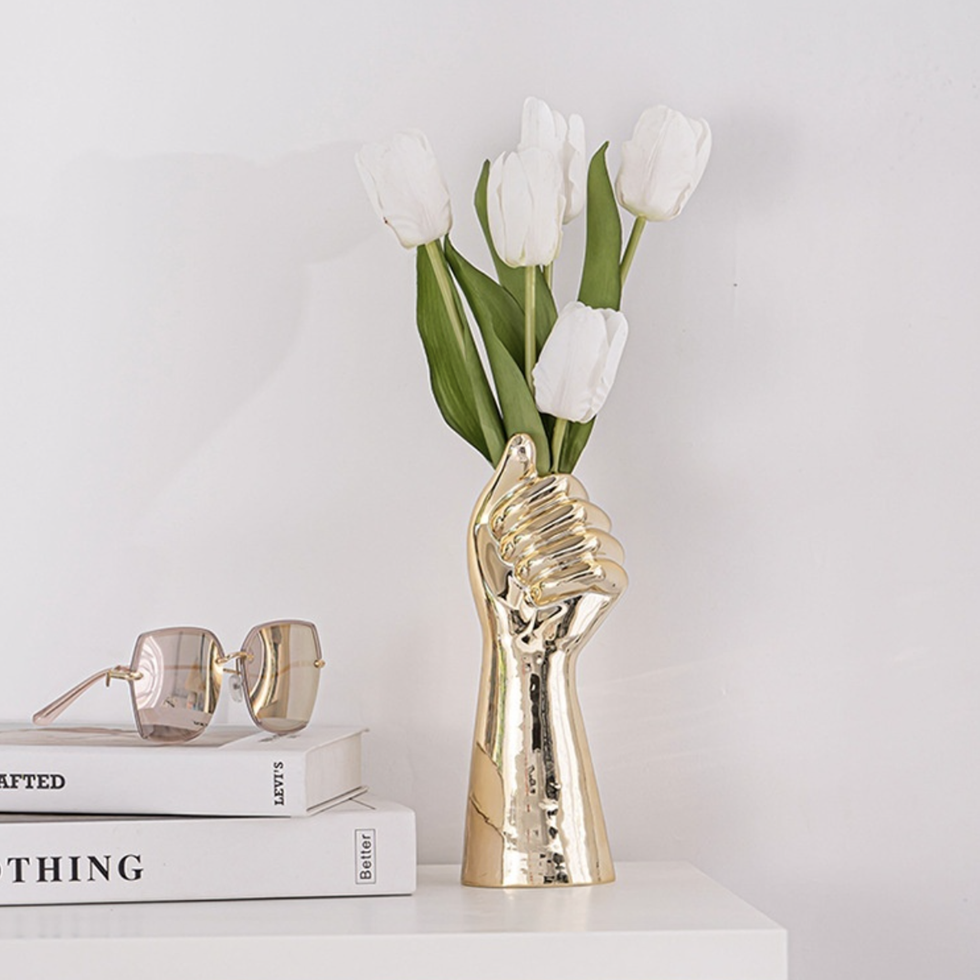 Electroplated Hand Vases - 2 Colours - Jasmine and Jade Interiors