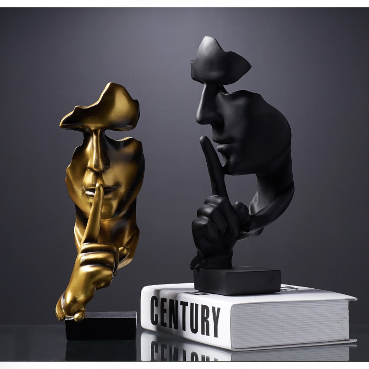Modern Silence Statues - Jasmine and Jade Interiors