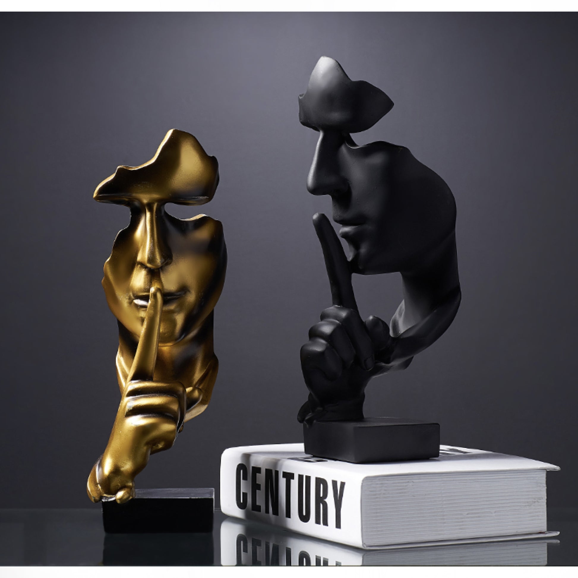 Modern Silence Statues - Jasmine and Jade Interiors