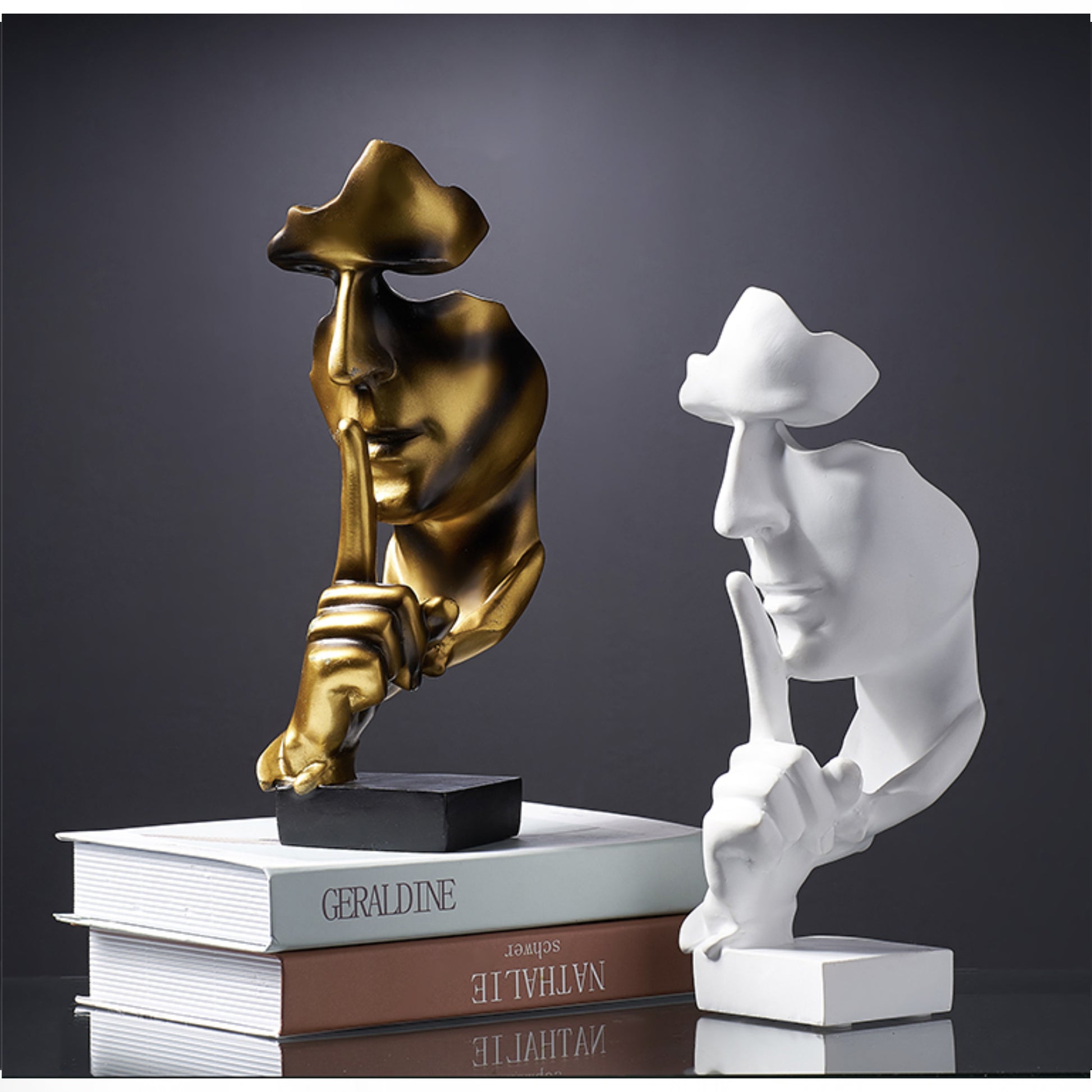 Modern Silence Statues - Jasmine and Jade Interiors