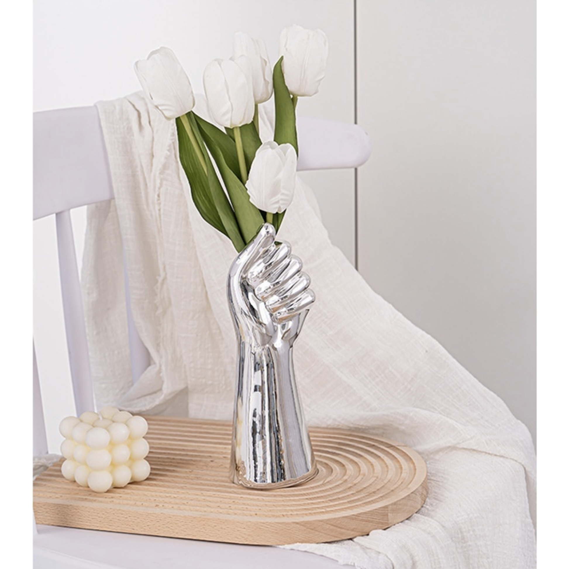 Electroplated Hand Vases - 2 Colours - Jasmine and Jade Interiors