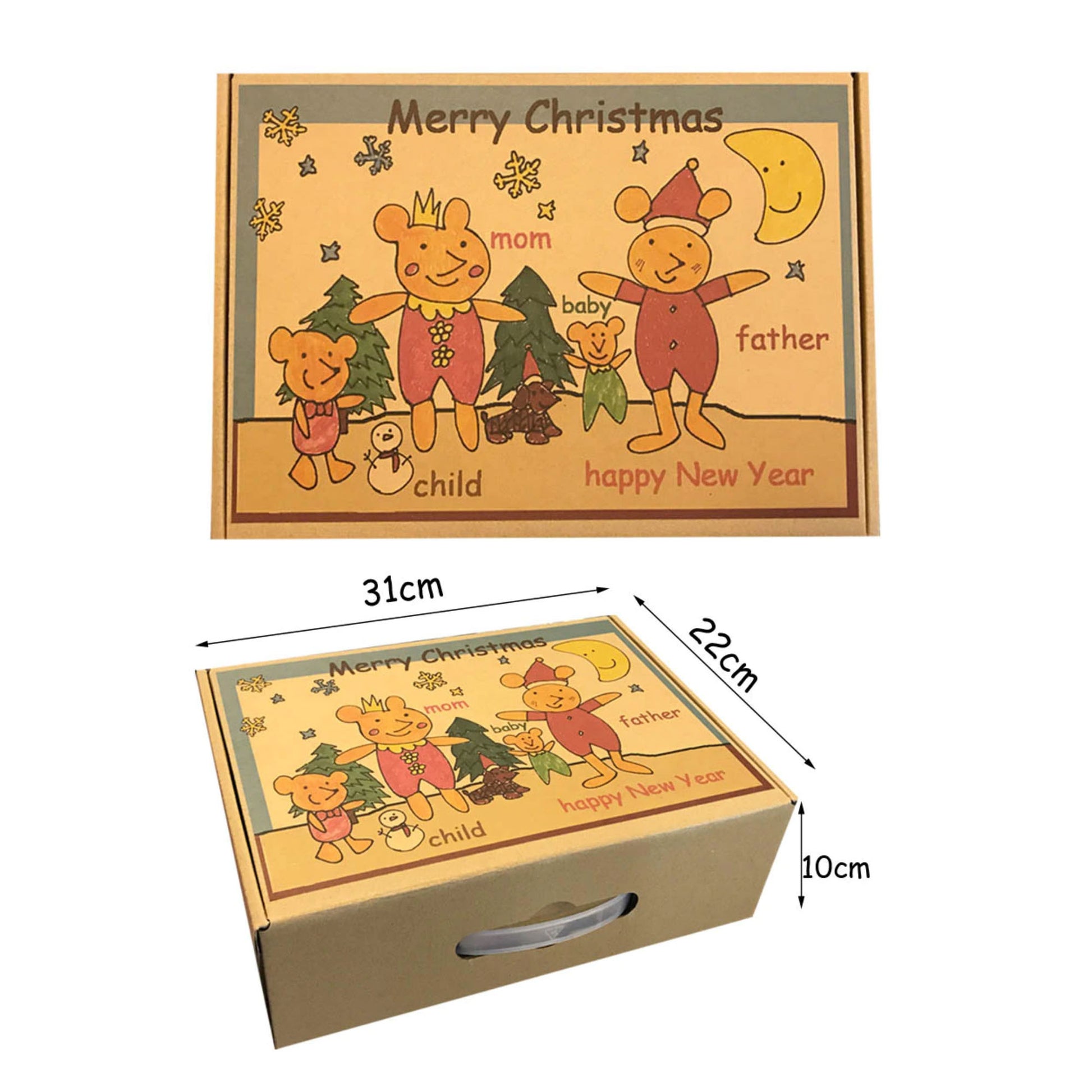 Christmas mouse family & dolls house girls gift