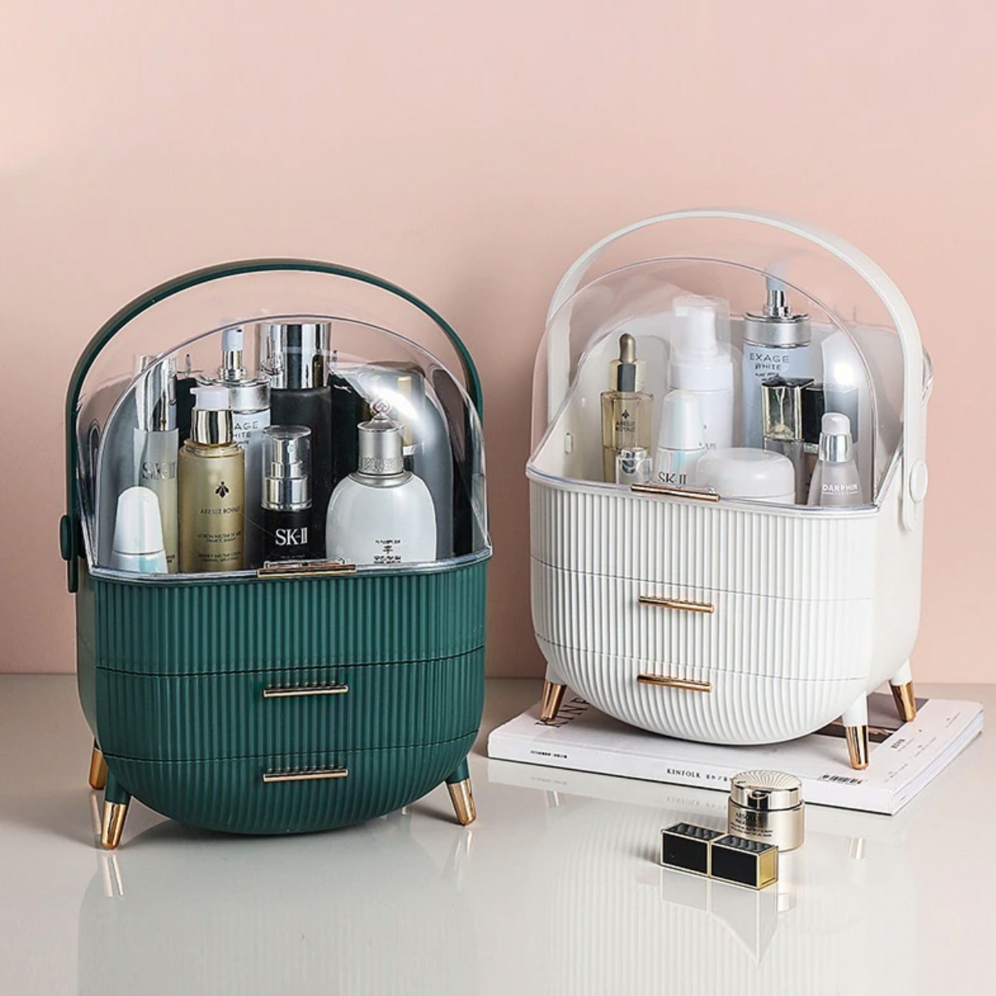 Nordic Portable Makeup/ Perfume Beauty Organiser - 2 Colours - Jasmine and Jade Interiors