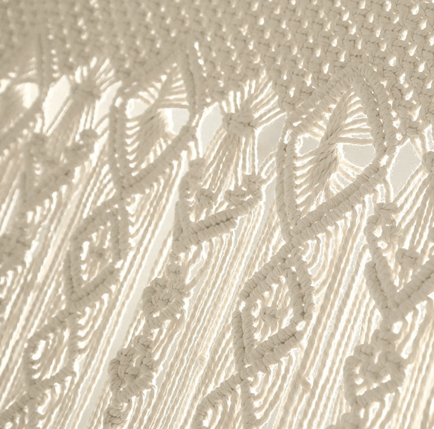 Peace Boho Macrame Tapiz Borla Cortina