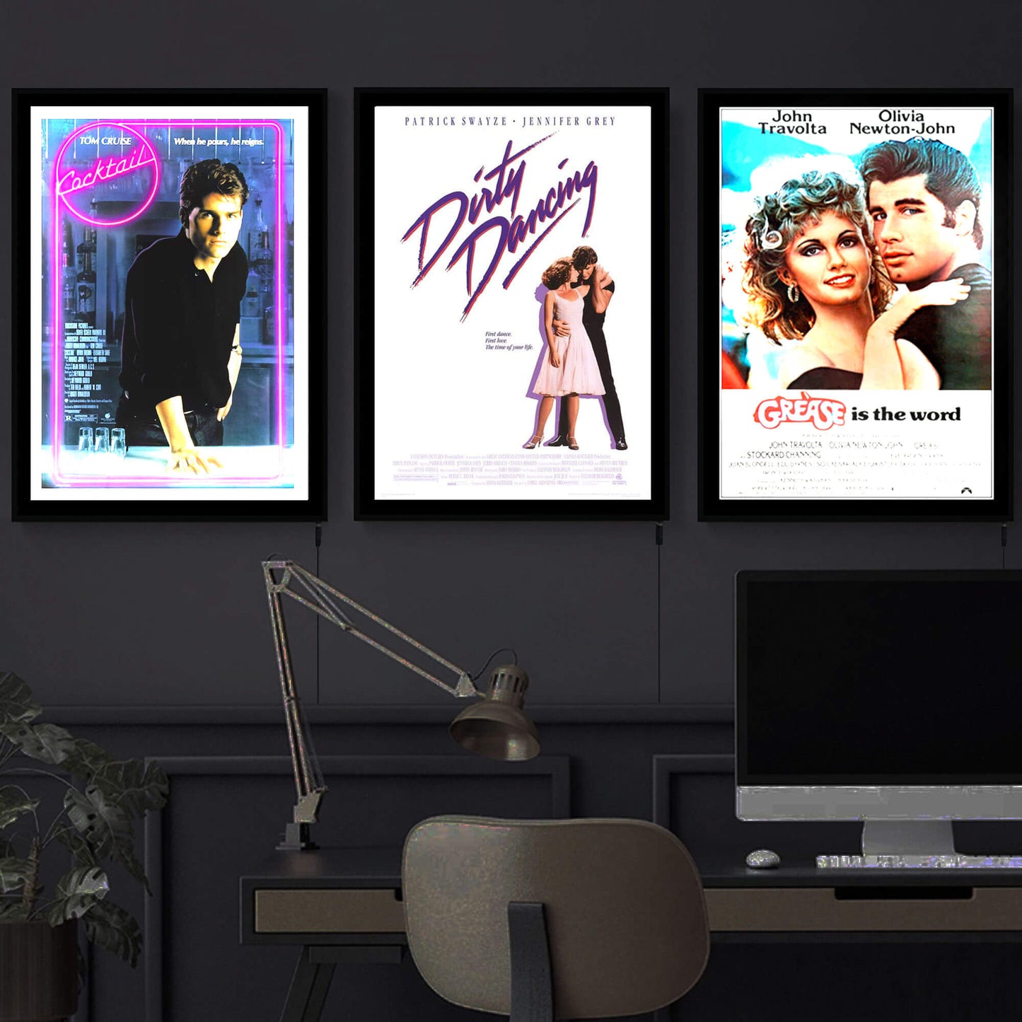 Koktél - Tom Cruise LED-film keretes mű