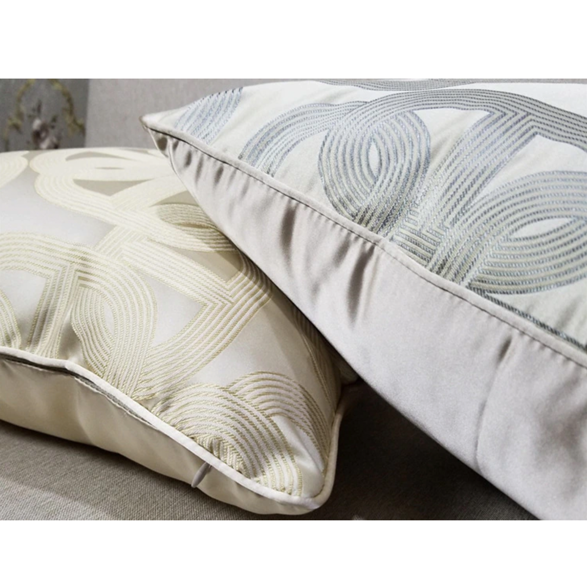 Luxury Geometric Cushions - 3 Colours - 45 x 45cm - Jasmine and Jade Interiors