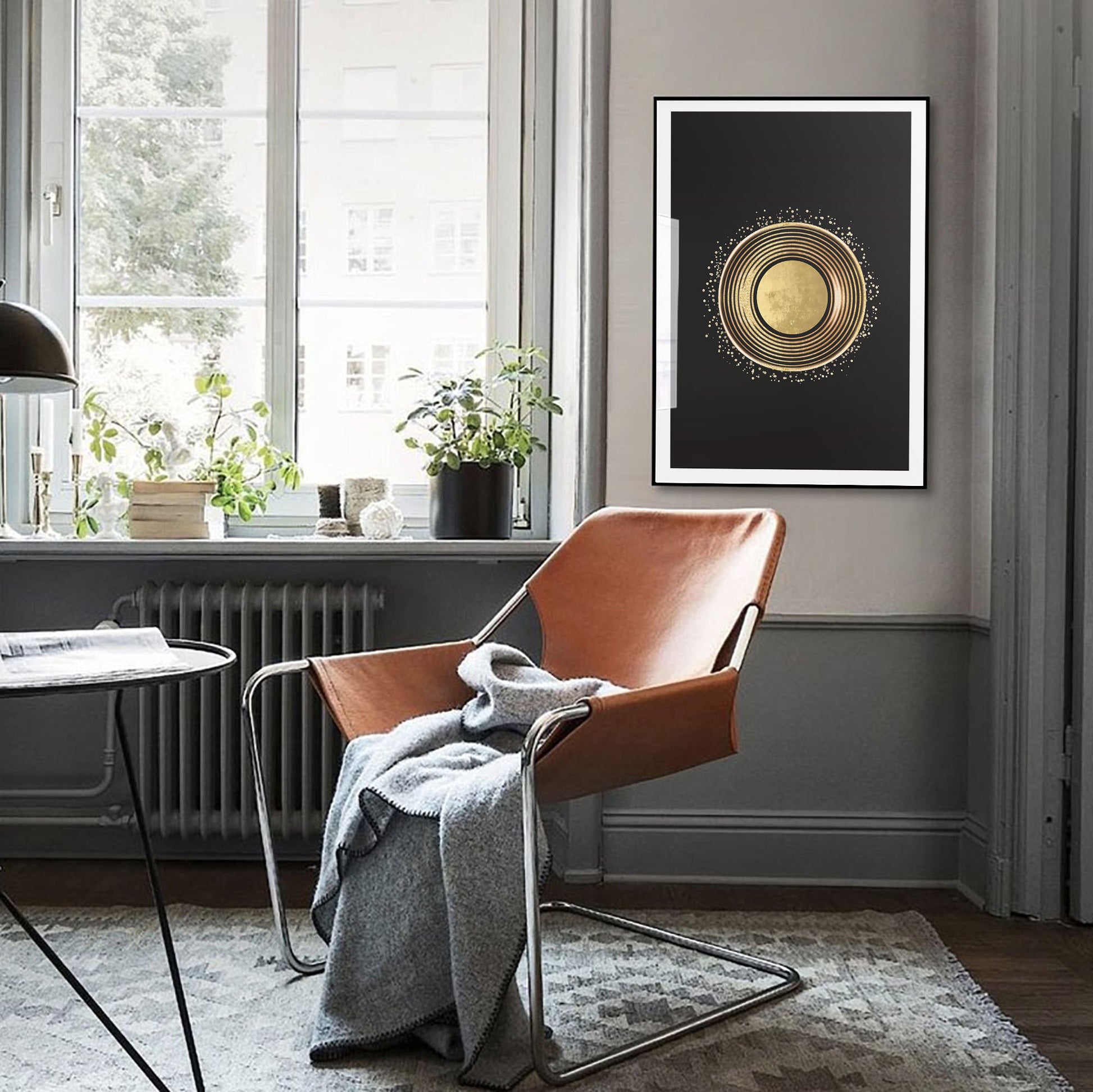 Gold Circle Art Print - Jasmine and Jade Interiors