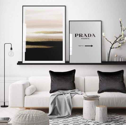 Gold Horizon (B) Art Print