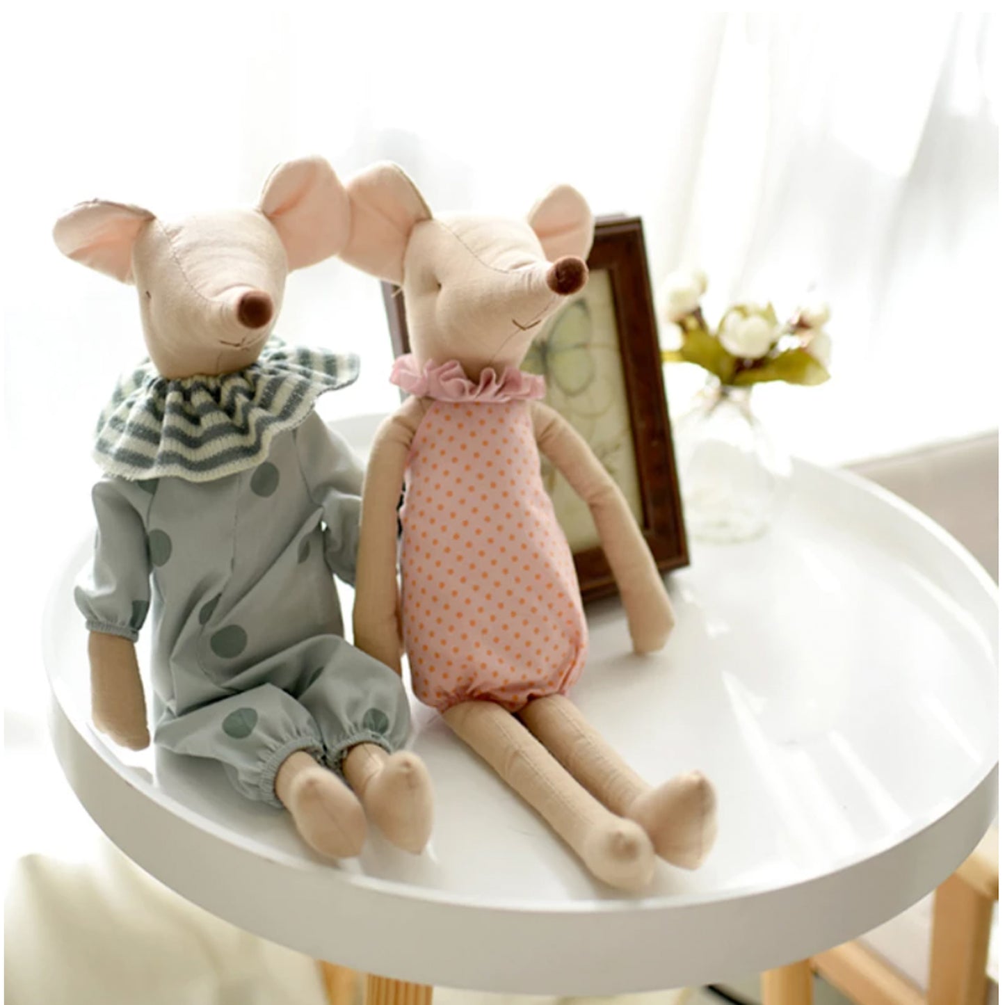 Mr & Mrs Mouse Soft Touch Dolls - Jasmine and Jade Interiors
