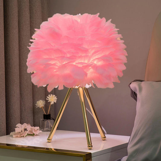 Swan Feather Table Lamp - 4 Colours - Jasmine and Jade Interiors
