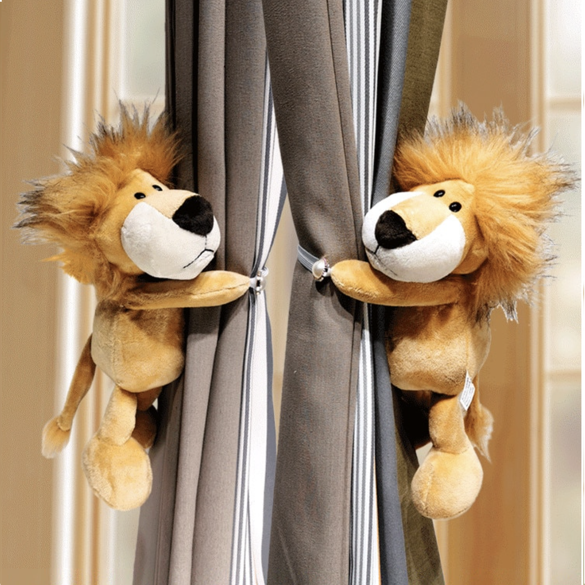 Plush Animal Curtain Tiebacks (Pair) - 8 Styles