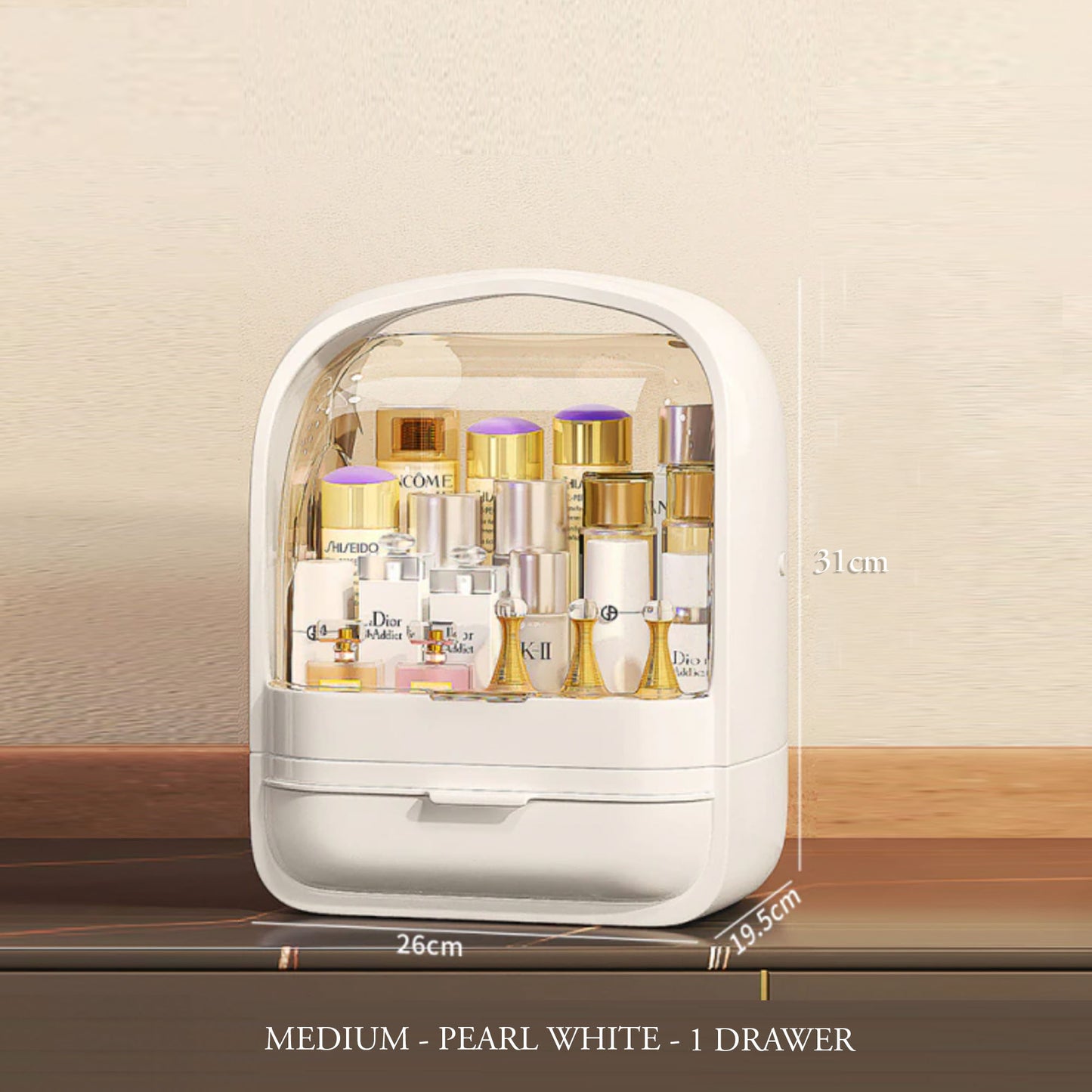 Lola  Portable Makeup/ Perfume Beauty Organiser - 2 Colours - Jasmine and Jade Interiors