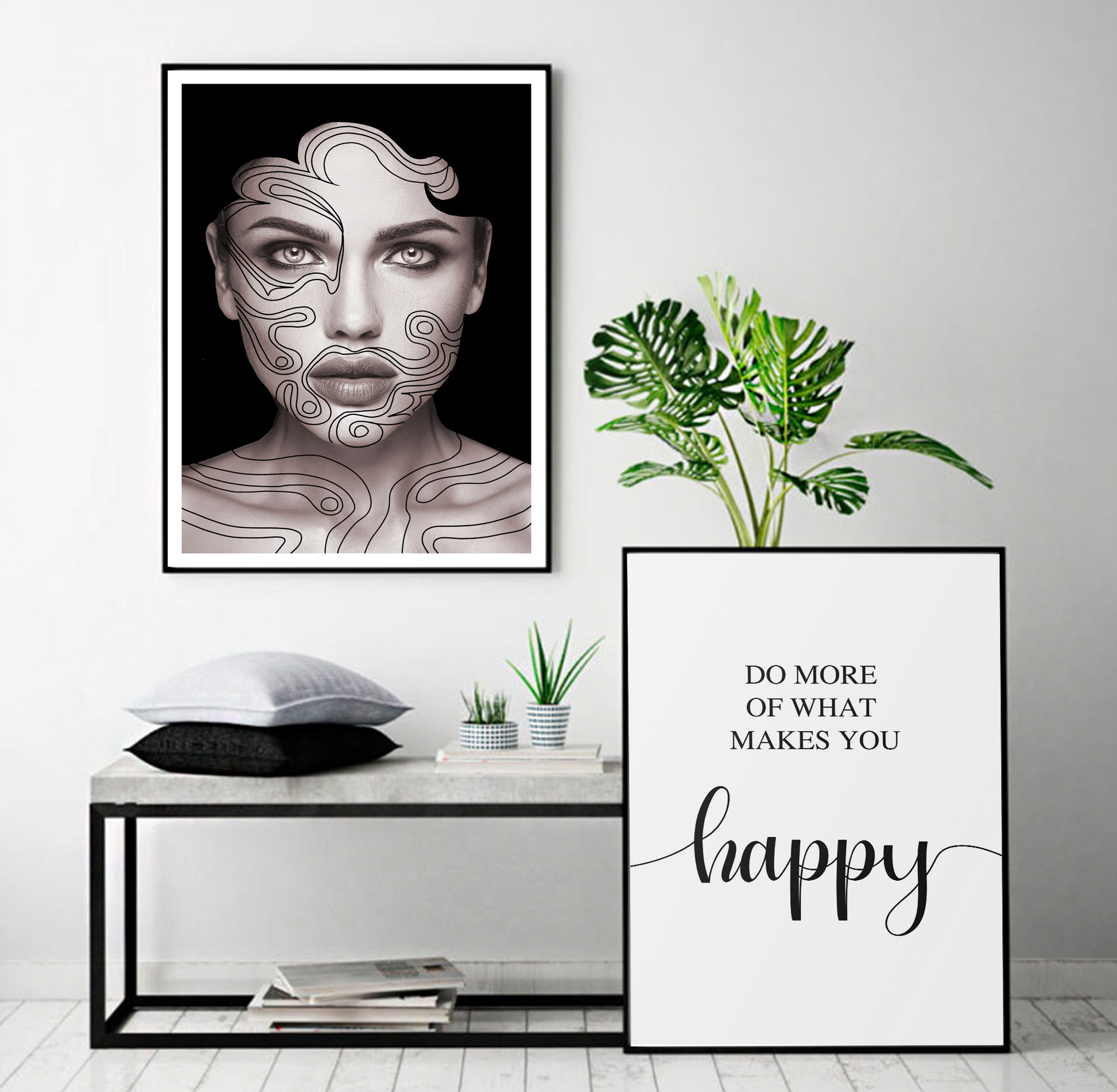 Swirl Girl Art Print - Jasmine and Jade Interiors