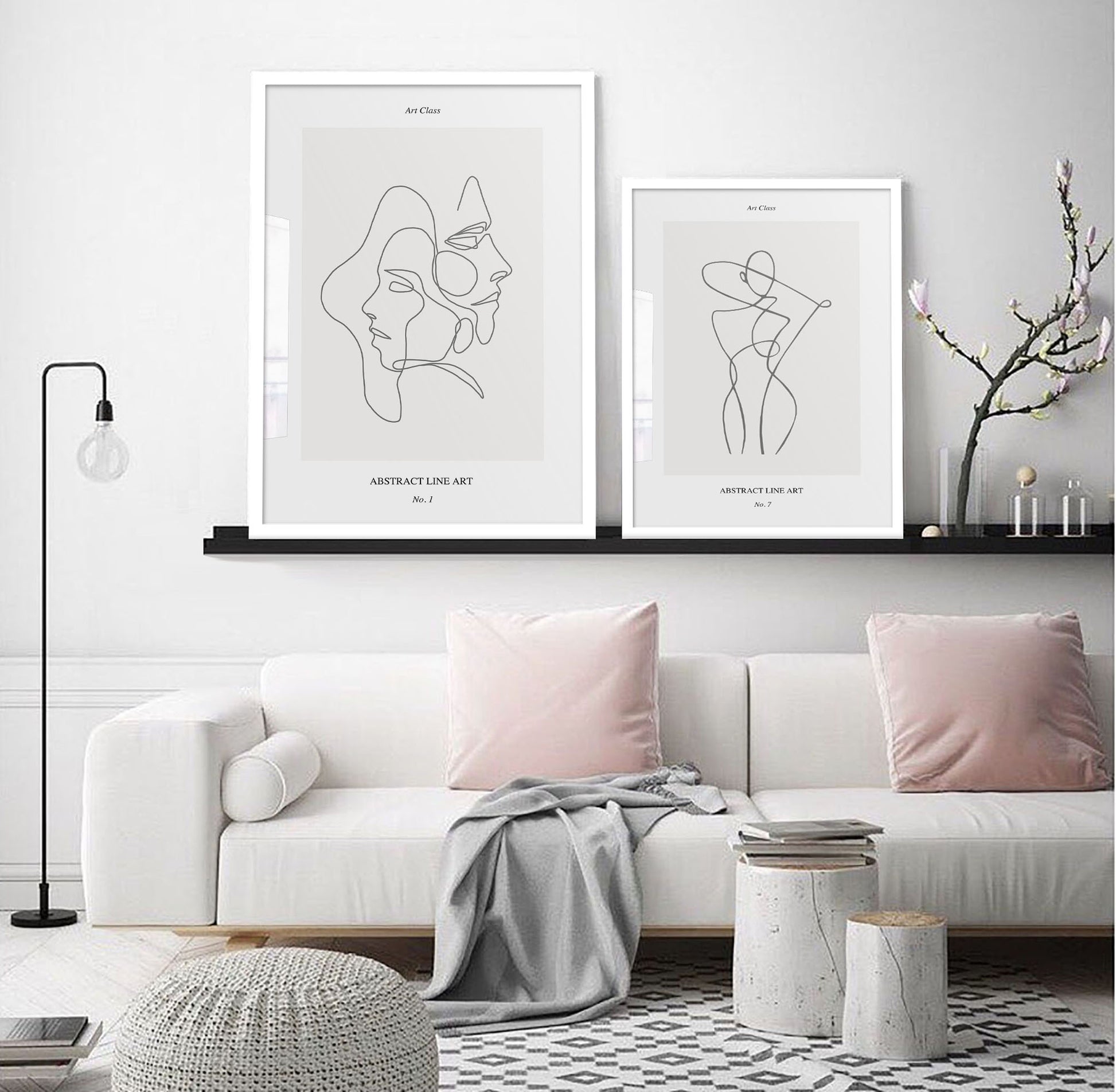 Entwined - Line Art Print No.1 - Jasmine and Jade Interiors