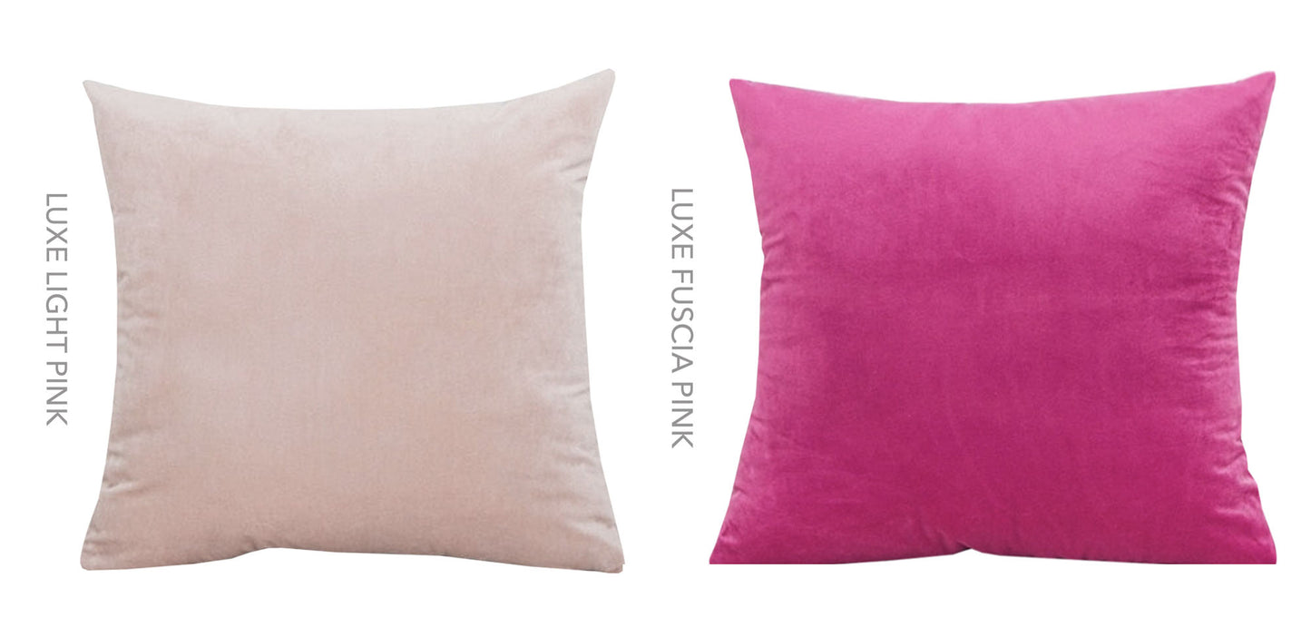 Luxe Velvet Cushions  - Light Beige - 18 Colours - Jasmine and Jade Interiors