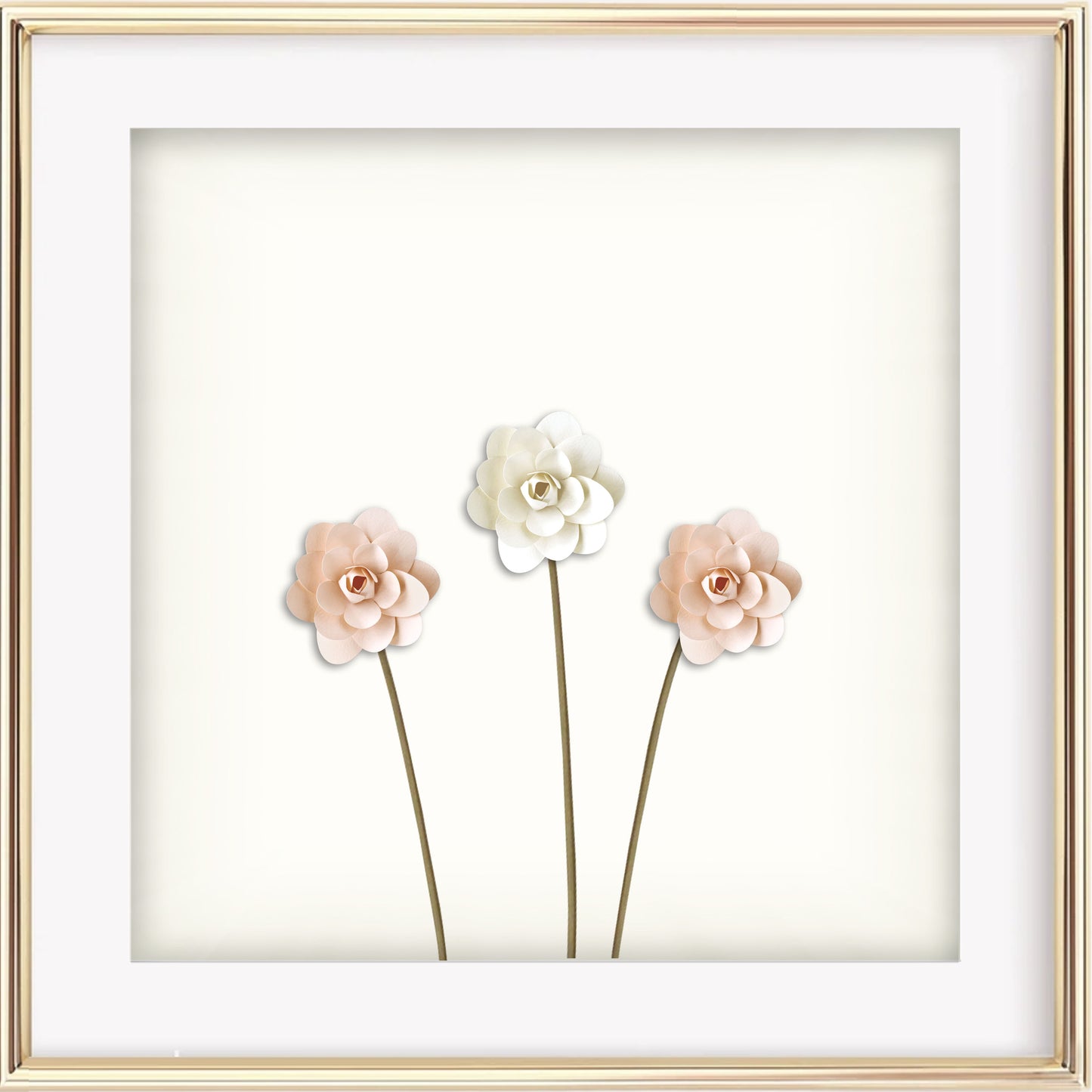 Lovely 3D Rose Art Print - Jasmine and Jade Interiors