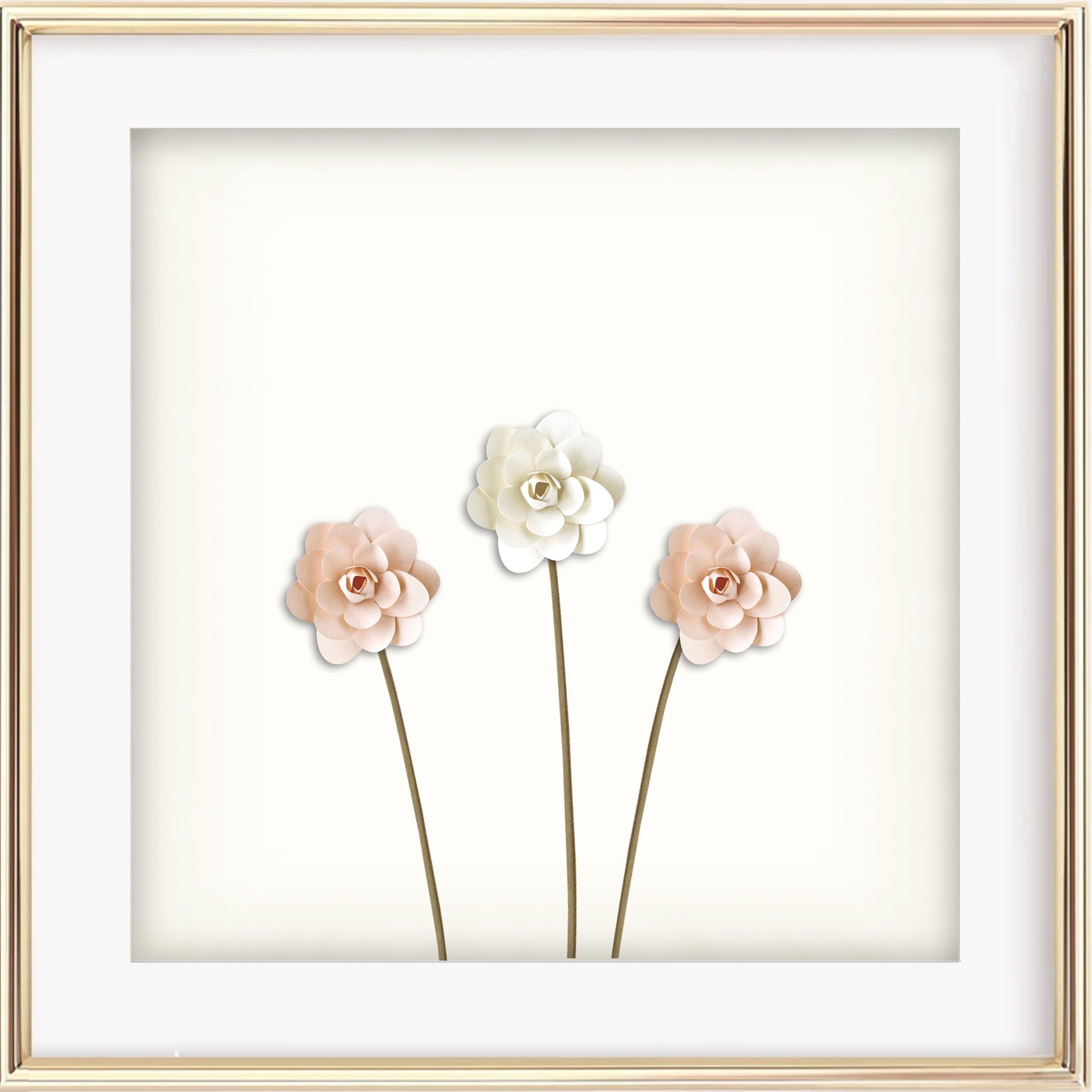 Lovely 3D Rose Art Print - Jasmine and Jade Interiors