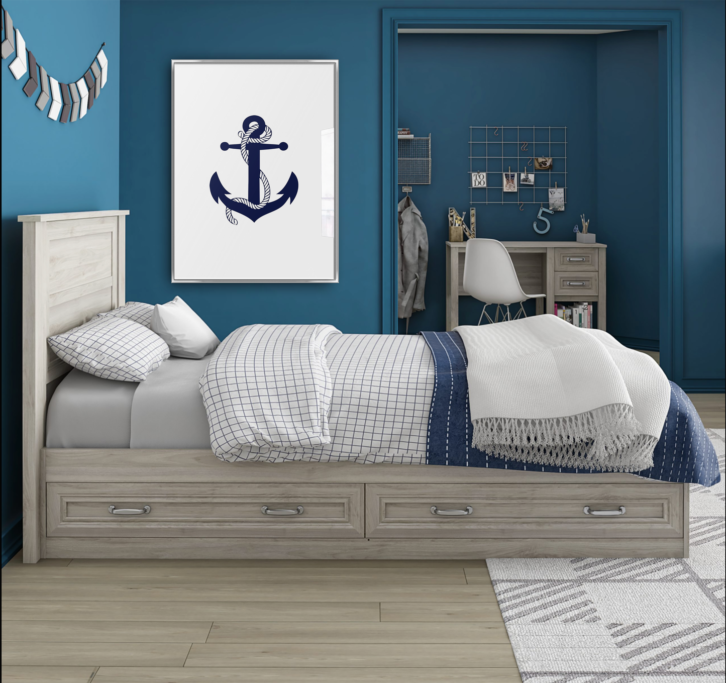 Ship Anchor Art Print - Jasmine and Jade Interiors