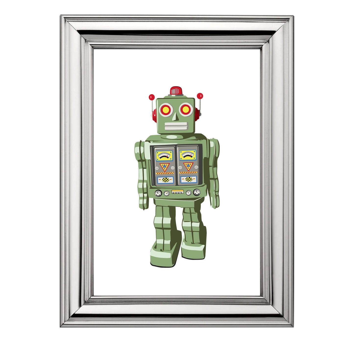 Tik Tok the Robot Art Print - Jasmine and Jade Interiors