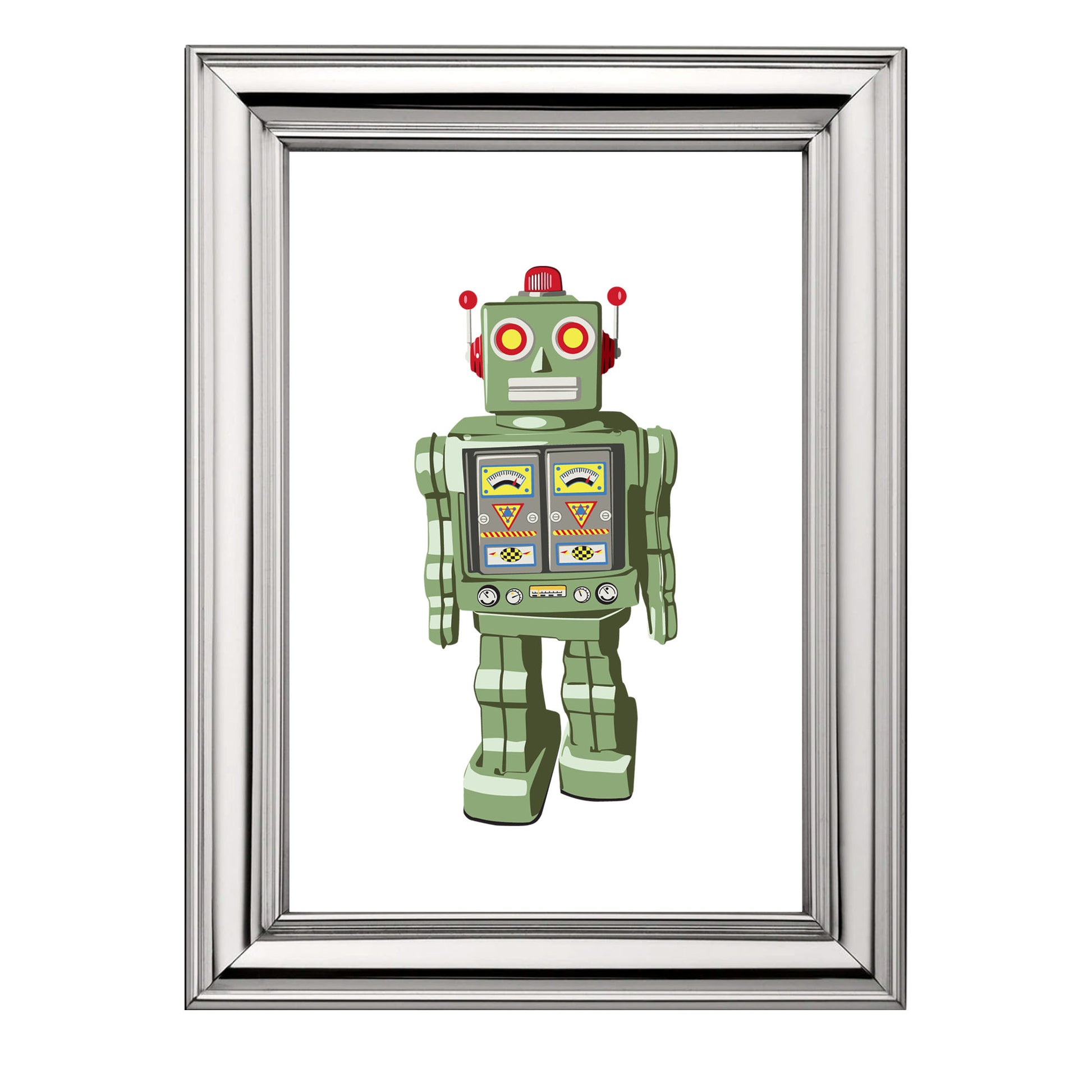 Tik Tok the Robot Art Print - Jasmine and Jade Interiors