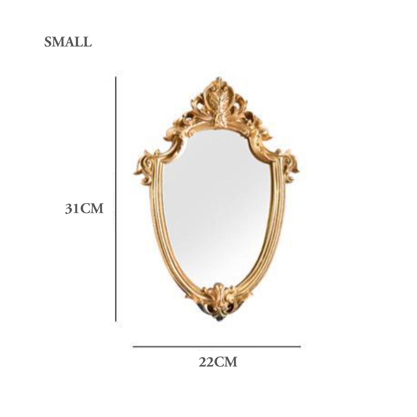 Golden Princess Mirror's - Jasmine and Jade Interiors