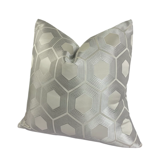 Contemporary Hexagon Cushion - 45 x 45cm - Jasmine and Jade Interiors
