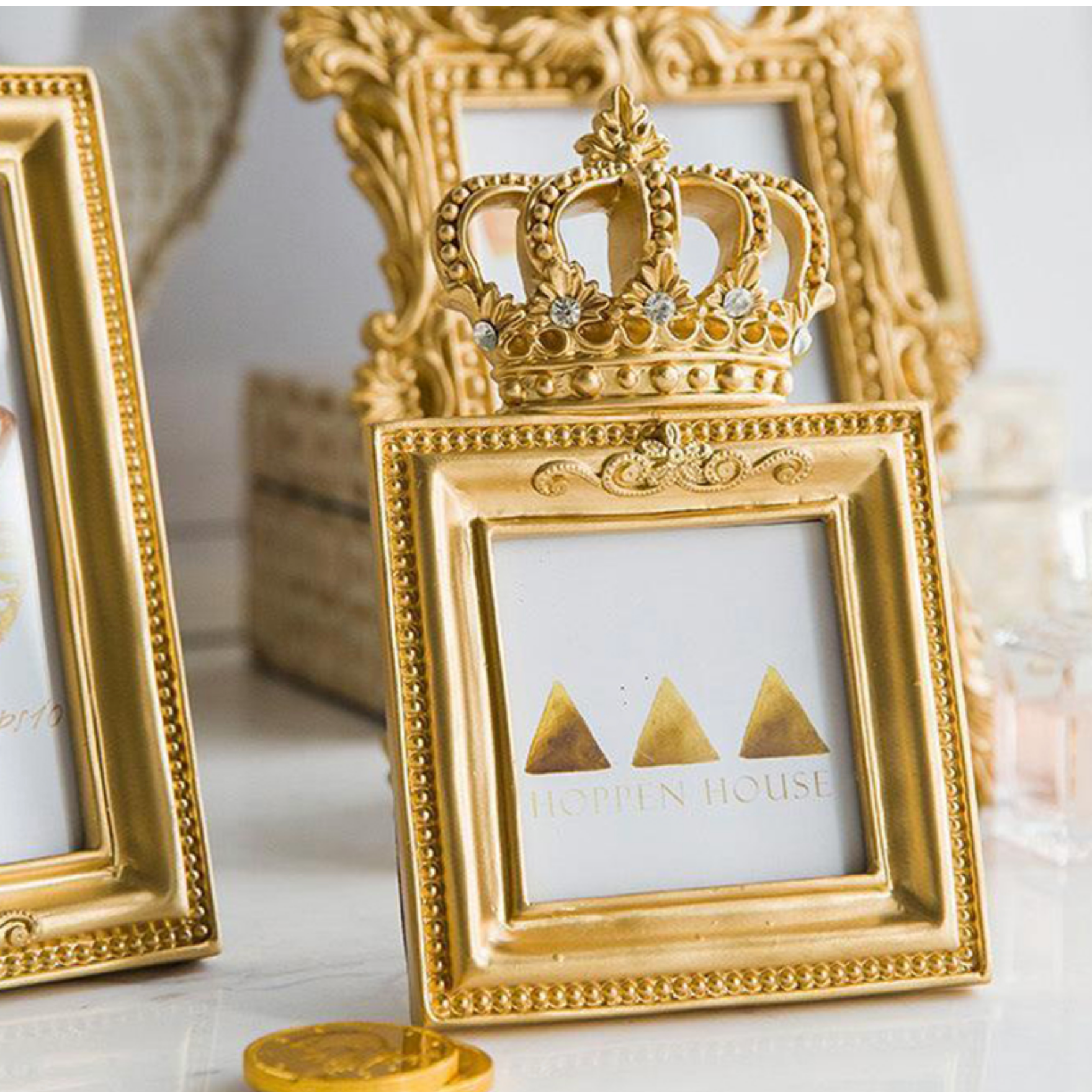 Princess Crown Gold Photo Frames - Jasmine and Jade Interiors