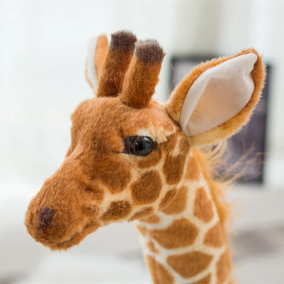 Realistic Giant Plush Toy Giraffe - Jasmine and Jade Interiors