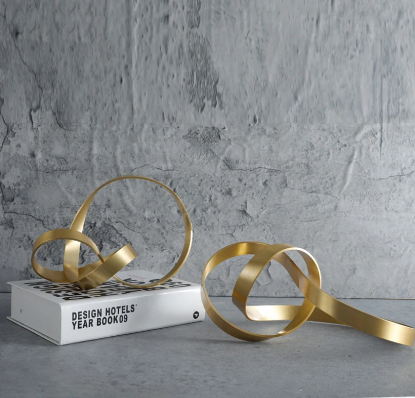 Gold Knot Ornaments - 2 Styles - Jasmine and Jade Interiors