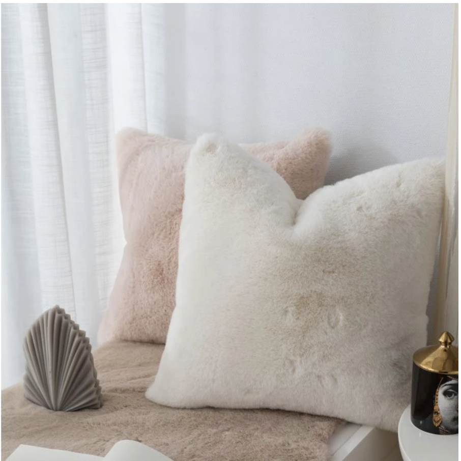 Luxe Faux Fur Cushions - 2 Colours - Jasmine and Jade Interiors