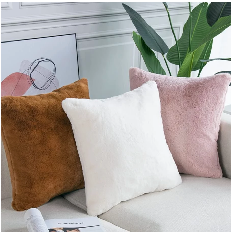 Luxe Faux Fur Cushions - 2 Colours - Jasmine and Jade Interiors