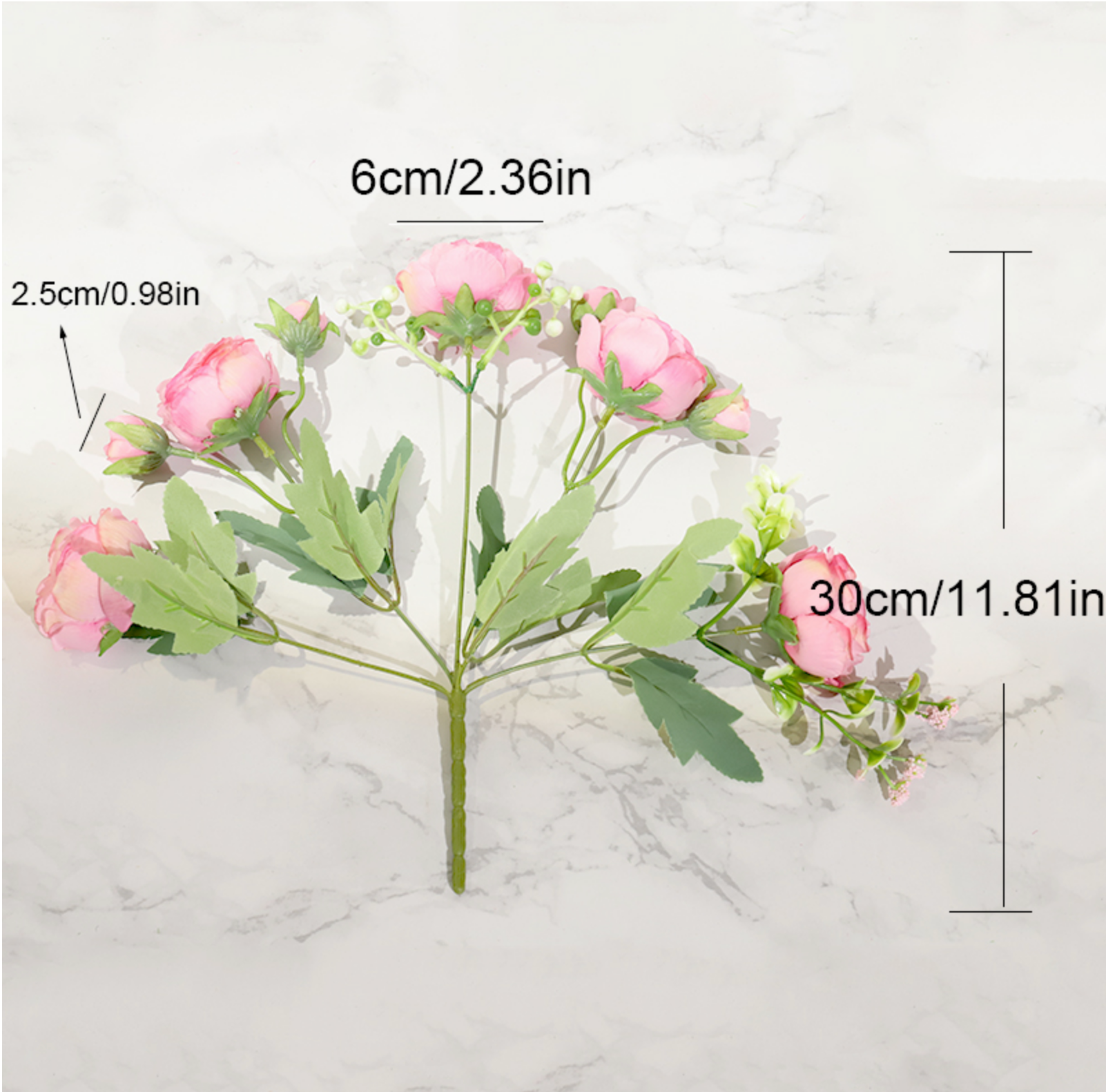 Silk Peony Artificial Flowers - 5 Colours - Jasmine and Jade Interiors
