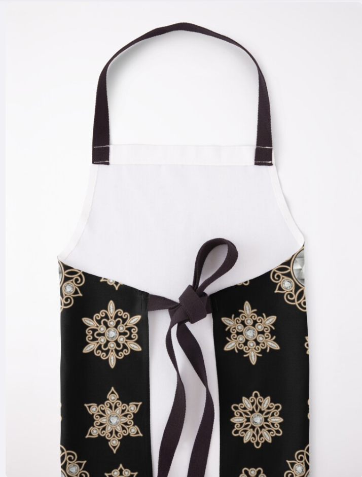 Tablier de luxe en or et diamants
