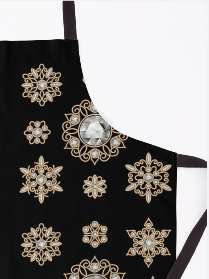 Tablier de luxe en or et diamants