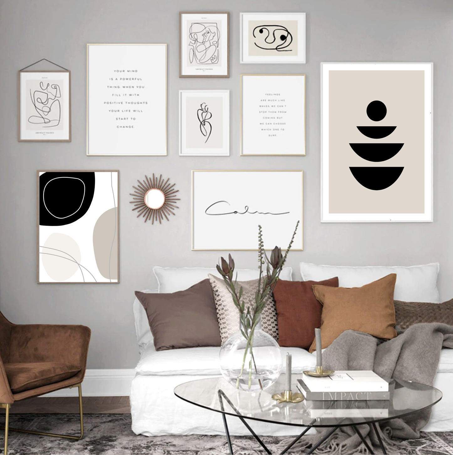 Изкуствен печат Boho Forms No.3