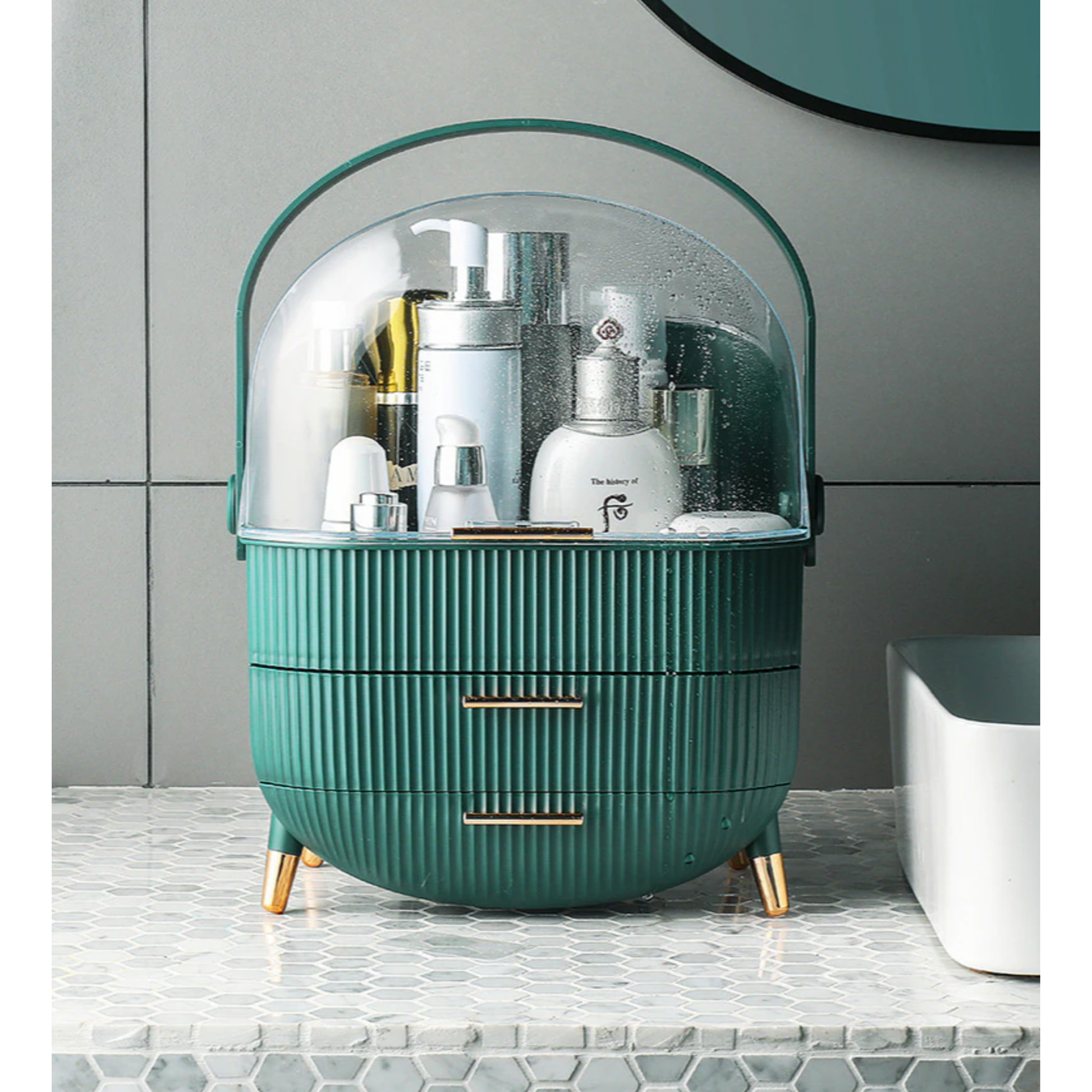 Nordic Portable Makeup/ Perfume Beauty Organiser - 2 Colours - Jasmine and Jade Interiors