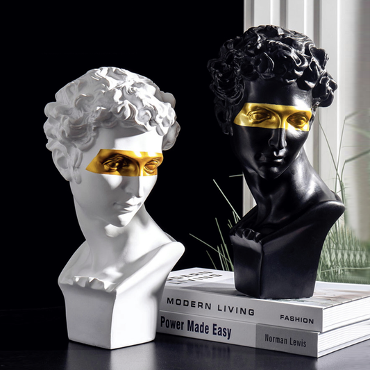 Greek God Sculptures - Jasmine and Jade Interiors