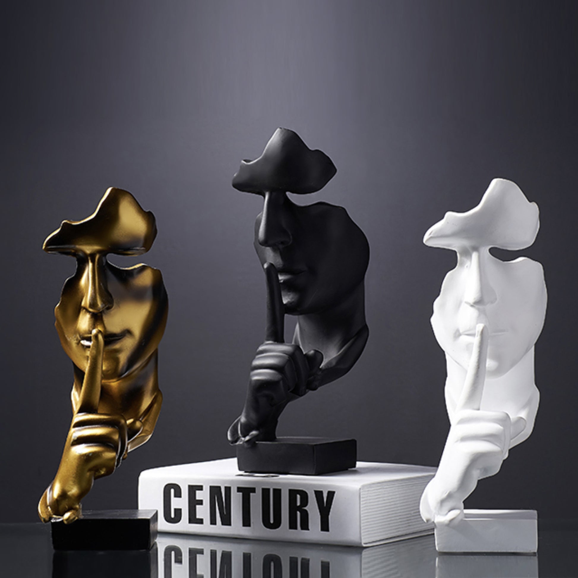 Modern Silence Statues - Jasmine and Jade Interiors