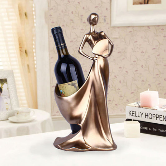 Luxury Lady Wine Bottle Holder - 4 Colours - Jasmine and Jade Interiors