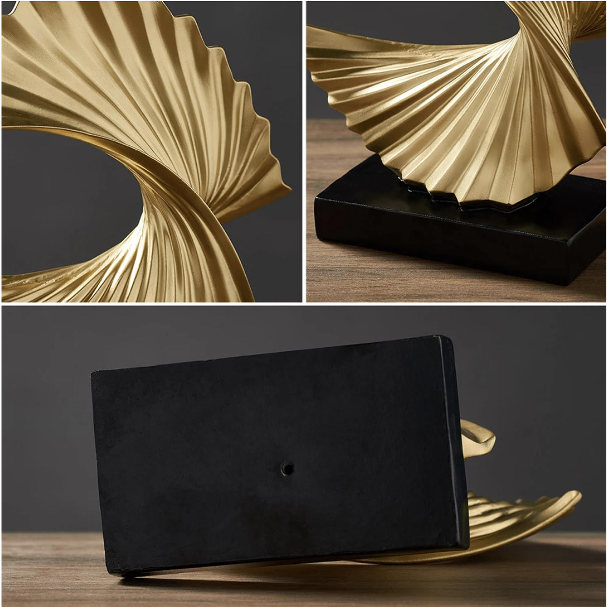 Modern Wave Sculptures - Jasmine and Jade Interiors